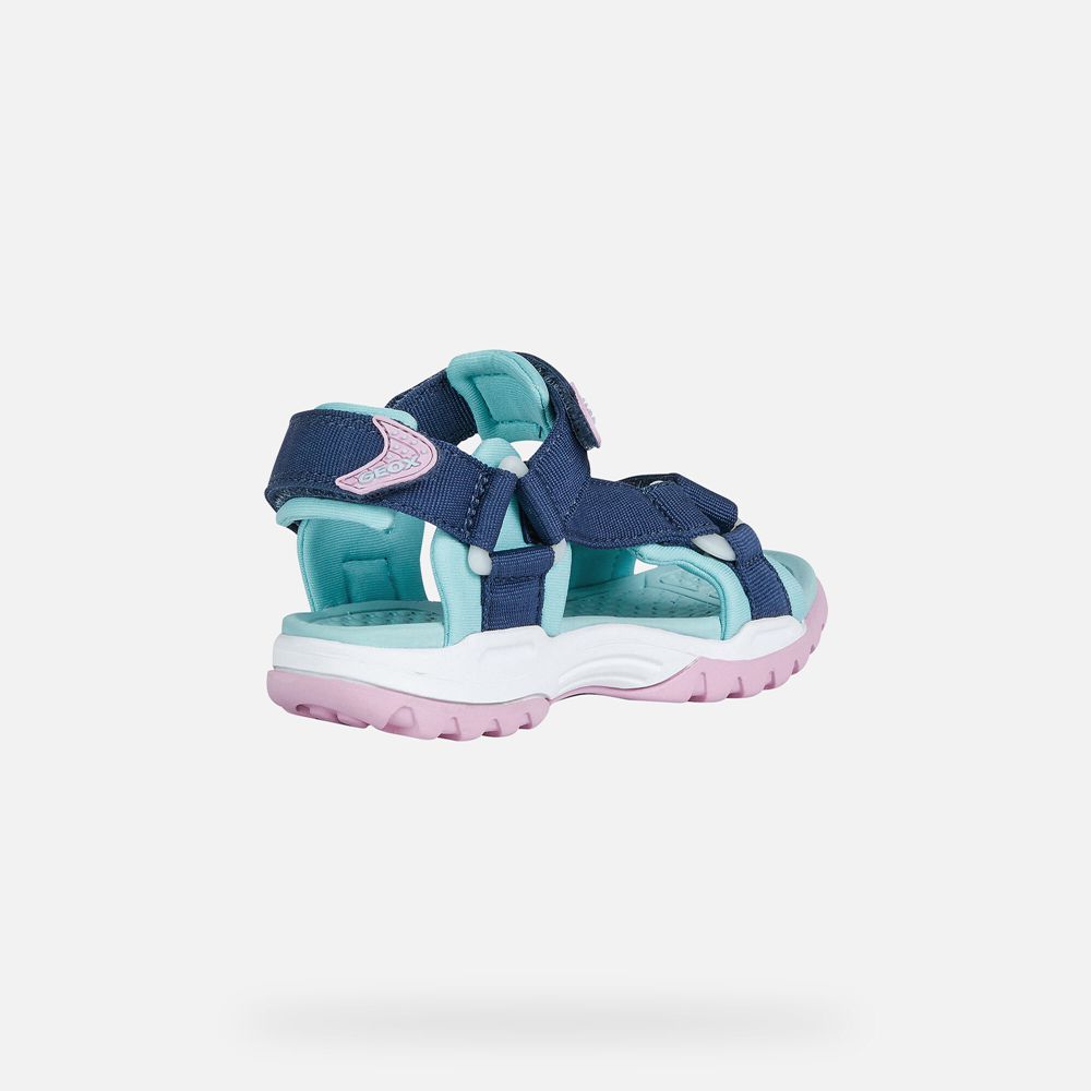 Geox Sandals Blue Borealis - Geox Girls Shoes - TSFUYA541